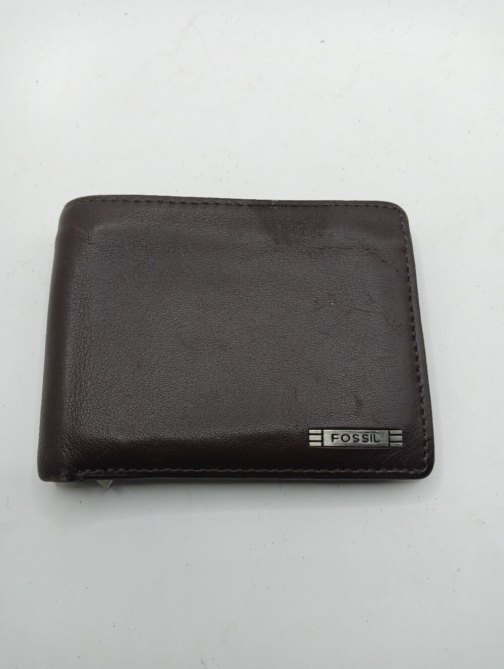 Fossil Brown Leather Bifold Card Holder Wallet